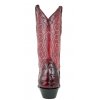 Dámská westernová obuv SENDRA TEXAS CUERVO CAIMAN ROJO CRESTA ROJO