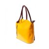 Dámská kožená kabelka Florence 207, barva:Yellow/Brown