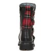 BOTY NEW ROCK M.1473T-C1 ITALI NEGRO TELA ESCOCESA ROJO PLANING NEGRO SIN