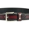 cinturon m 925 burdeos negro (1)