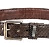 belt 214 crocodile python castana