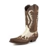 mayura boots 2567 crazy old sadale white python