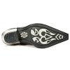 SLEVA - BOTY NEW ROCK M.7953-S4 PITON NEGRO WEST NEGRO ACERO  CAS
