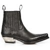 SLEVA - BOTY NEW ROCK M.7953-S4 PITON NEGRO WEST NEGRO ACERO  CAS