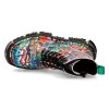 BOTY NEW ROCK M.MILI083C-V18 VEGAN GRAFITTI MULTI , FIRE NEGRO