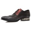 BOTY NEW ROCK M.NW136-S8 PITON NEGRO GRAFITO REVESS ROJO PITONE NEGRO BOX