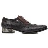 BOTY NEW ROCK M.NW136-S8 PITON NEGRO GRAFITO REVESS ROJO PITONE NEGRO BOX