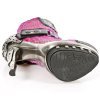 BOTY NEW ROCK M.PUNK003-C4 NOMADA NEGRO PELO COCO FUCSIA PL ACE PUNK T REC