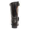 BOTY NEW ROCK M.GY32-S10 ITALI NEGRO, ITALI NEGRO, BORDADOS GRIS ALAS FUEGO