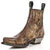 BOTY NEW ROCK M.7953-S7 SNAKE CUERO, WEST NEGRO ACERO