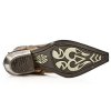 BOTY NEW ROCK M.7953-S7 SNAKE CUERO, WEST NEGRO ACERO