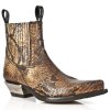 BOTY NEW ROCK M.7953-S7 SNAKE CUERO, WEST NEGRO ACERO