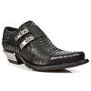 BOTY NEW ROCK M.7934-S2 PITON NEGRO, WEST NEGRO ACERO