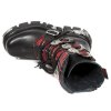 BOTY NEW ROCK  M.391T-S1 ITALI NEGRO TELA ESCOCESA ROJO REACTOR NEGRO TOBER