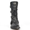 BOTY NEW ROCK M.7993-S1 ITALI NEGRO, WEST NEGRO ACERO