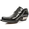 BOTY NEW ROCK  M.7934-S1 ANTIK NEGRO, WEST NEGRO-ACERO TACON ACERO  CAS