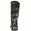 BOTY NEW ROCK M.735-C10 ITALI NEGRO PULIK ACERO, TOWER NEGRO ACERO