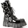 BOTY NEW ROCK M.313-S1 ITALI NEGRO Y CHAROL NEGRO, TOWER NEGRO ACERO ORIF Y C