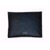 alt="Aztec Village mattress dog bed top view – geometric pattern details, durable recycled polyester fabric"