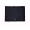 alt="Winter Flower mattress dog bed top view – geometric pattern details, durable recycled polyester fabric"