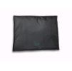 alt="Legacy Plaid mattress dog bed top view – geometric pattern details, durable recycled polyester fabric"