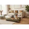 alt="Aztec Desert collection – decorative velvet cushion with matching throw blanket, stylish interior set"