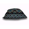 alt="Decorative velvet cushion Winter Flower from below – bottom side, handmade quality, premium stitching"