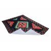 alt="Aztec Village blanket and cushion from the side – washable, durable, premium quality home accessory"