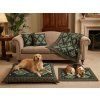 alt="Folded Jungle Pearl throw blanket – 100x77 cm and 200x140 cm, versatile household blanket"
