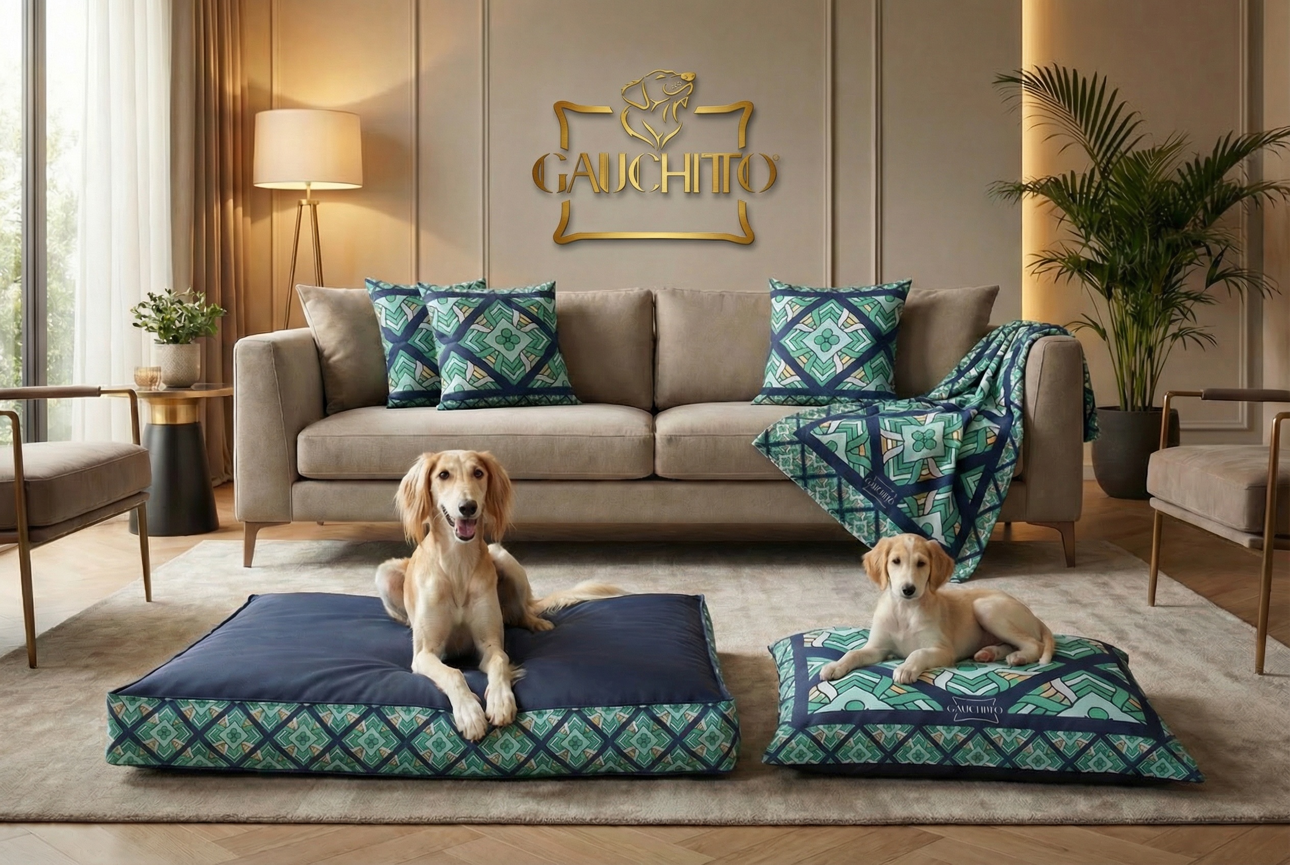 Saluky - Set Four-Leaf Clover designed by GAUCHITTO