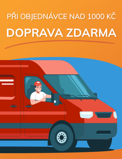 Při objednávce nad 1000 Kč doprava zdarma