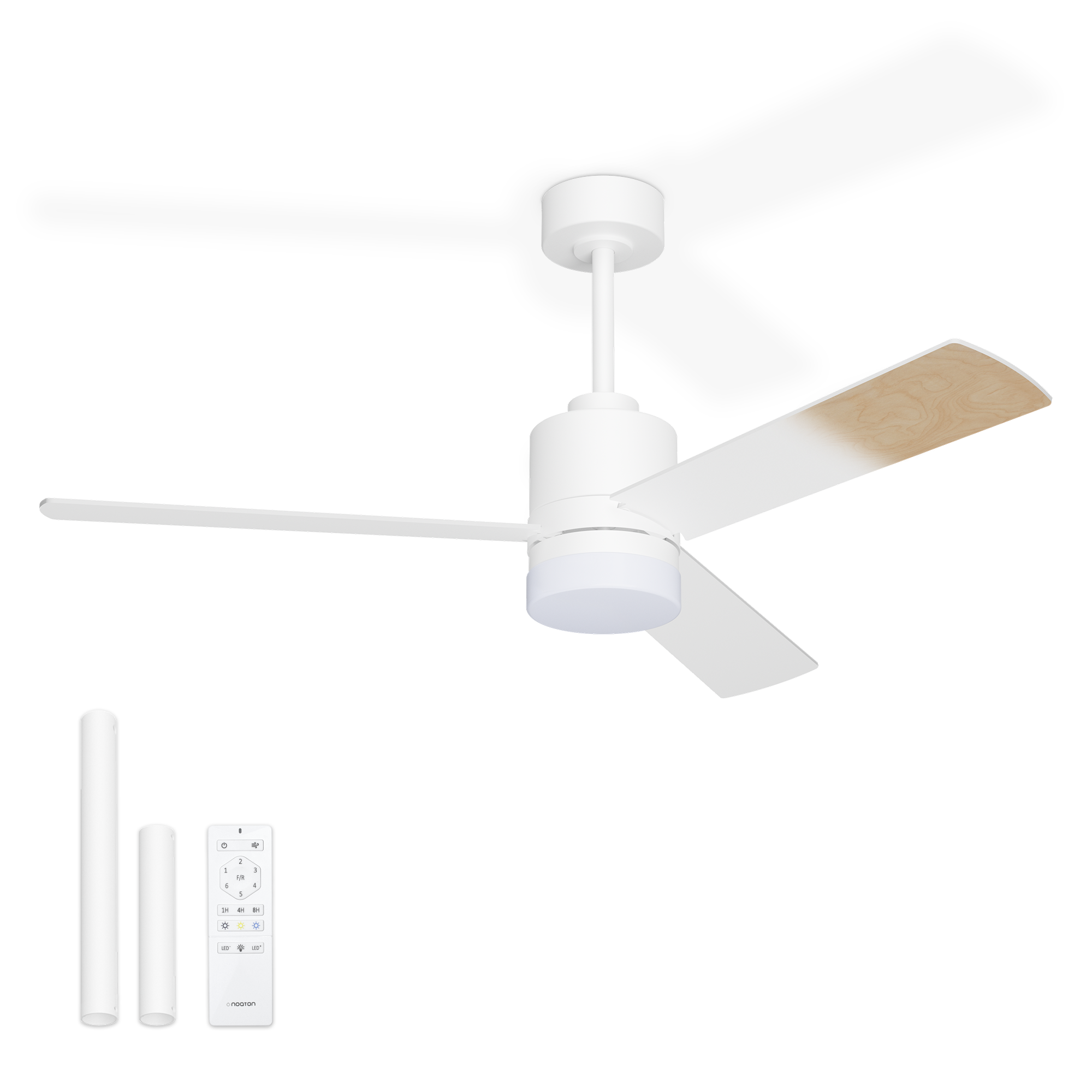 Stropní ventilátor Noaton 14132WWL Canis pro místnost 14–18 m²