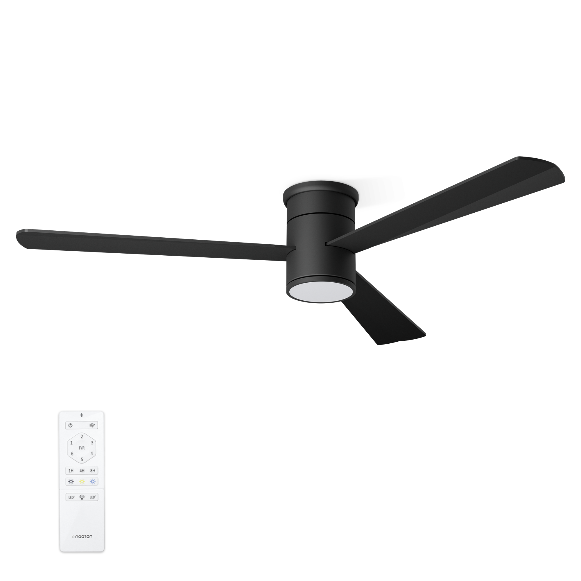 Stropní ventilátor Noaton 15132BB Zoya pro místnost 10–14 m²