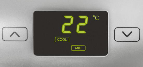 Mobilní klimatizace Trotec PAC 3550 PRO dvouhadicová, ovládací panel