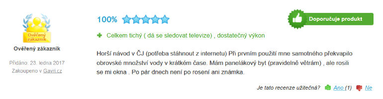 Recenze odvlhčovače vzduchu Trotec TTK 40 E