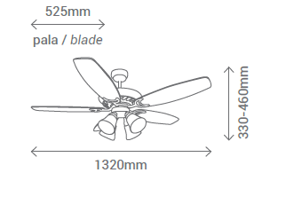 Schéma stropní ventilátor Sulion 072130 BUIK