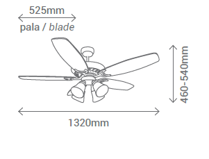 Schéma stropní ventilátor Sulion 072619 Stroke