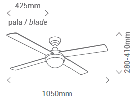 Schéma stropního ventilátoru Sulion 075661 NAIF