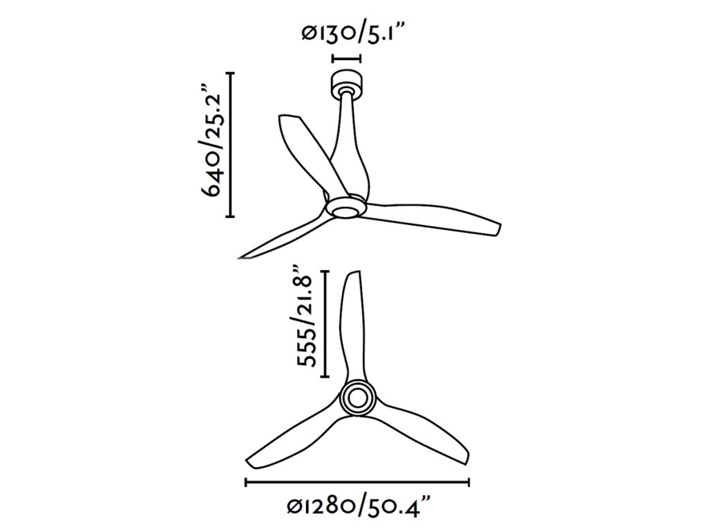 Schéma stropní ventilátor faro 32000 eterfan