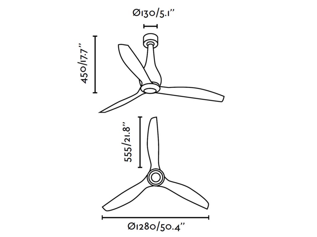 Schéma stropní ventilátor faro 32027 mini eterfan
