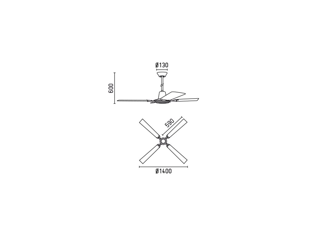 Schéma stropní ventilátor faro 33111 malvinas