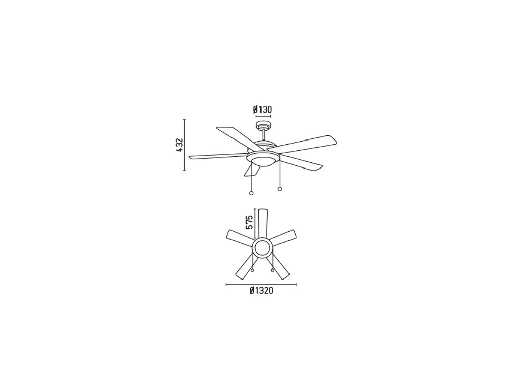 Schéma stropní ventilátor faro 33192 manila