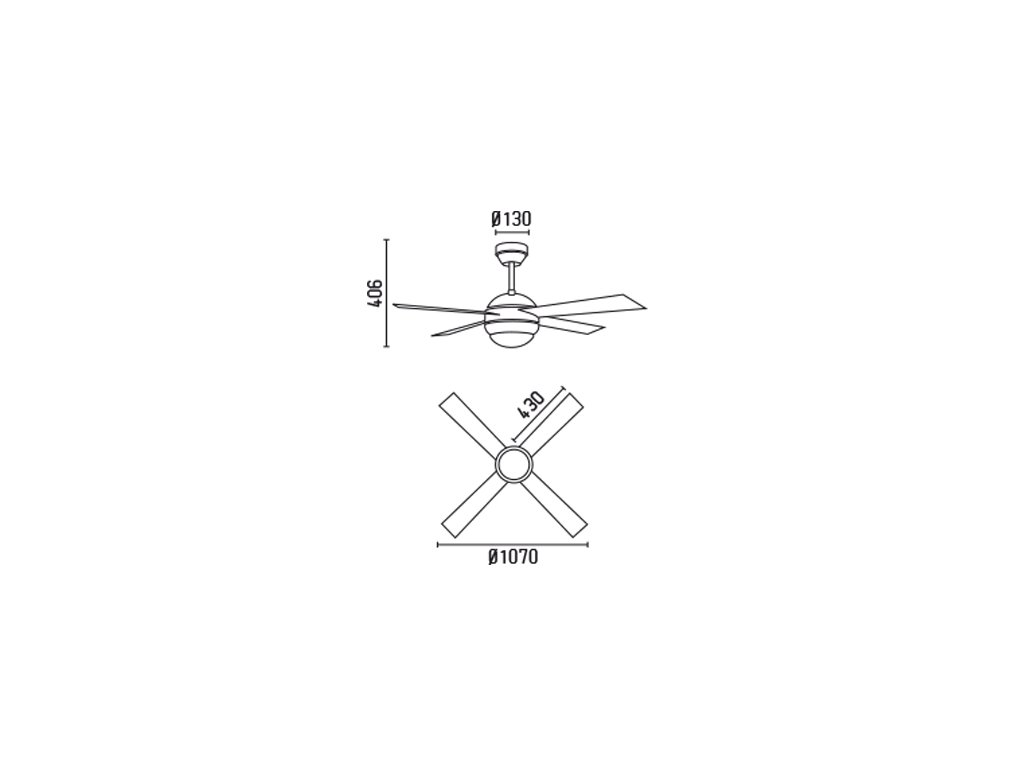 Schéma stropní ventilátor faro 33347 honolulu