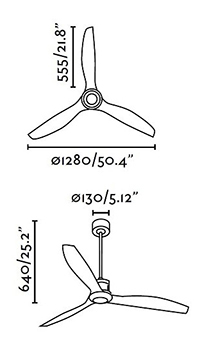 Schéma stropní ventilátor faro 33394 just fan