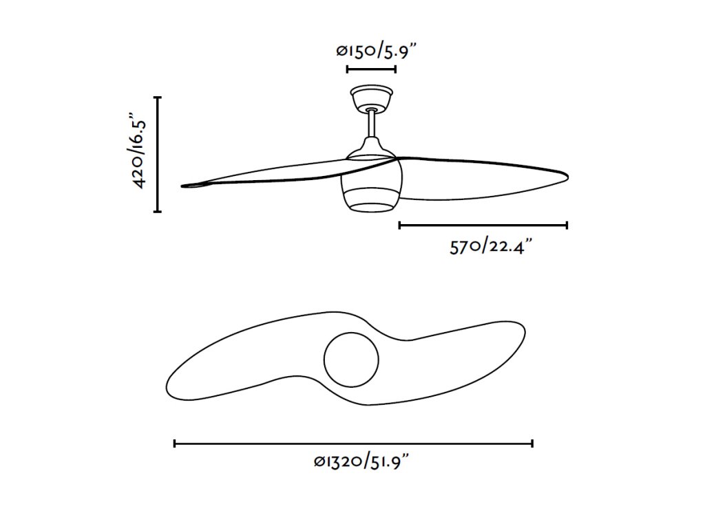 Schéma stropní ventilátor faro 33411 alaska