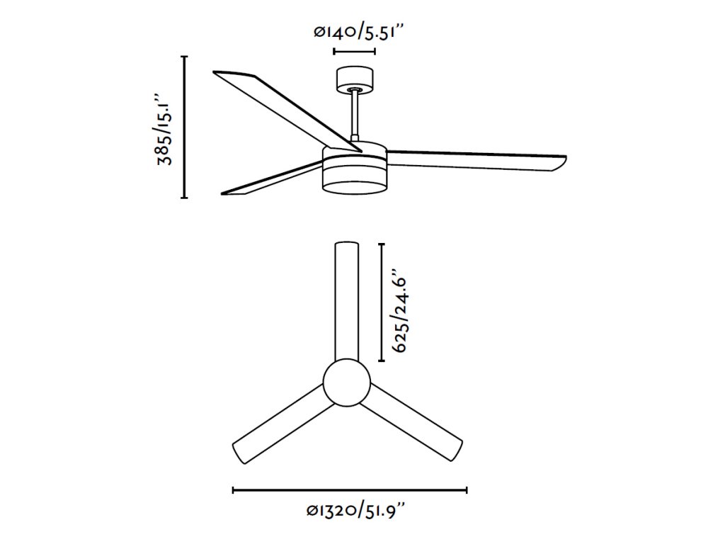 Schéma stropní ventilátor faro 33459 ice