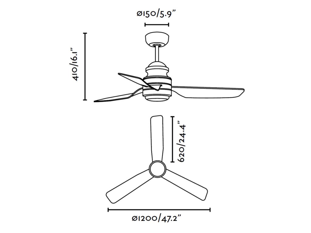 Schéma stropní ventilátor faro 33498 phuket