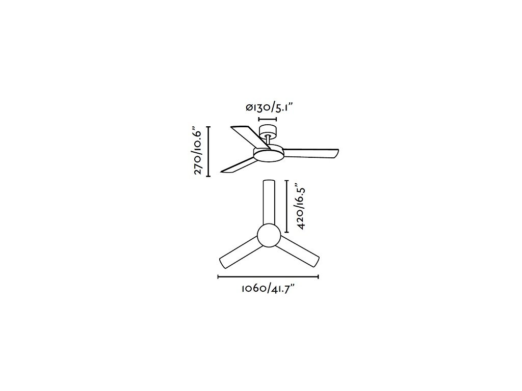 Schéma stropní ventilátor faro 33603 mini mallorca