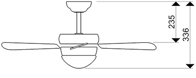 Schéma stropní ventilátor AireRyder FN43315 Classic