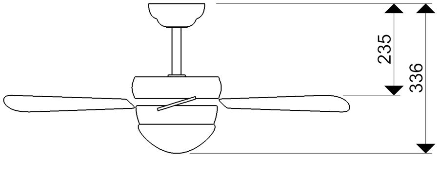 Schéma stropní ventilátor aireryder fn43335 classic